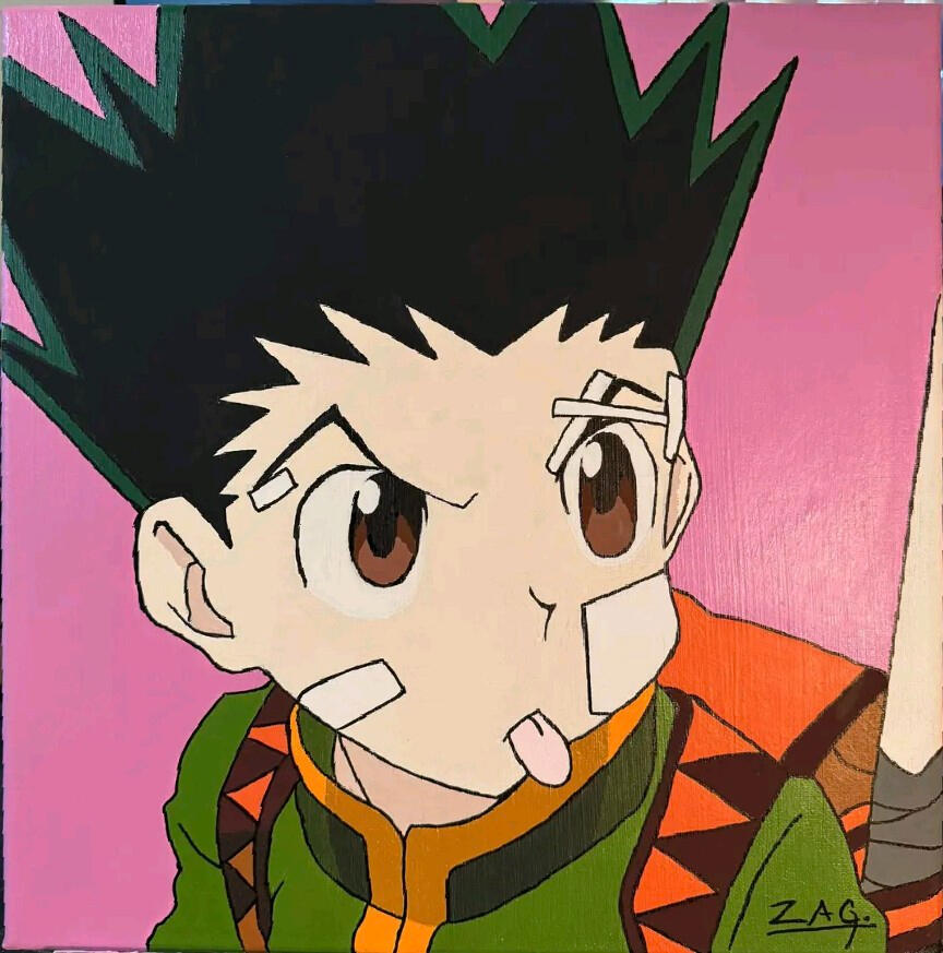 Gon Freecss - Custom Painting 14x14 - $65